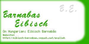 barnabas eibisch business card