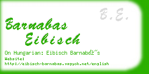 barnabas eibisch business card